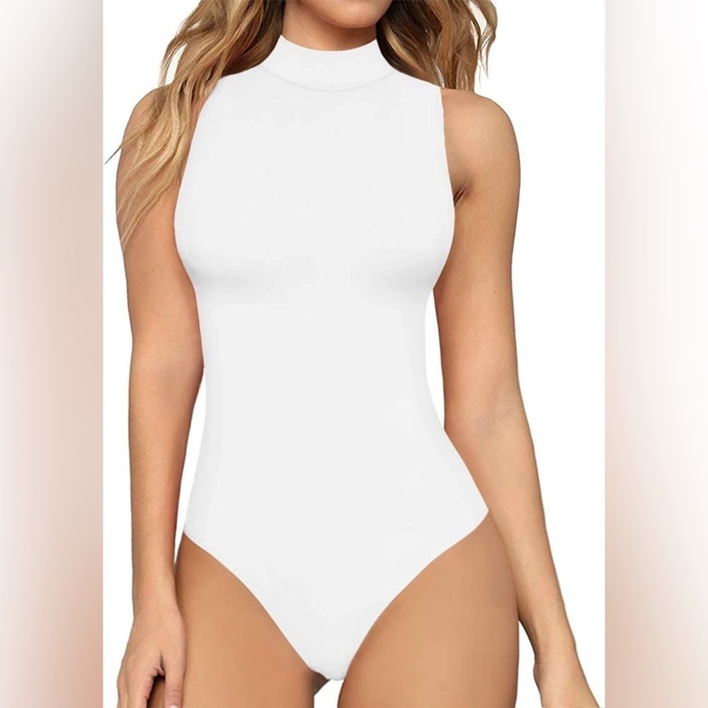 Mangopop Mock Neck Bodysuit NWT